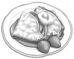 Sketch of Dessert Crepes