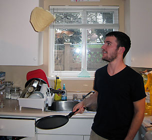 Flipping a Crepe