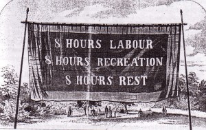 8 Hour Day Banner - 1856