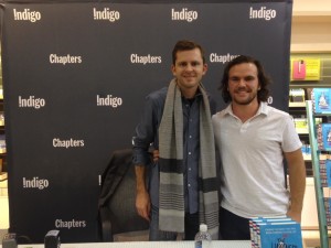 Brad Hussey and Chris Guillebeau at the Happiness of Pursuit Book Tour